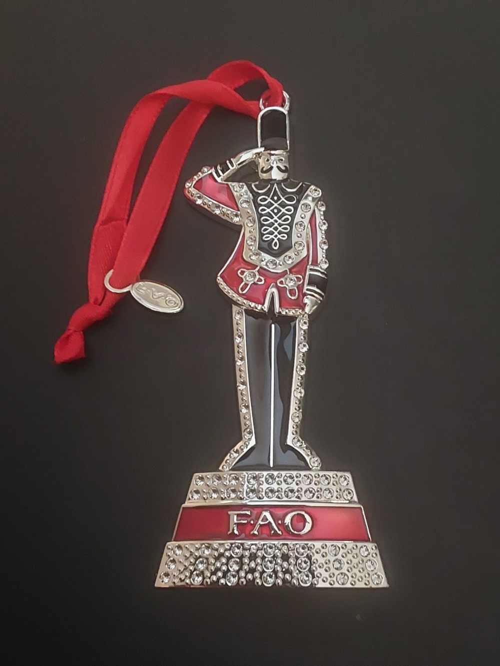 FAO Soldier Ornament in Red and Silver